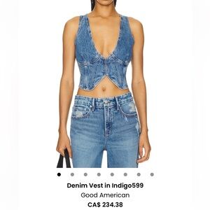Good American Denim Vest via Revolve